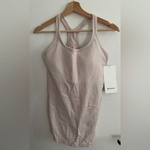 Lululemon Ebb to Street Tank size 8 very light pink